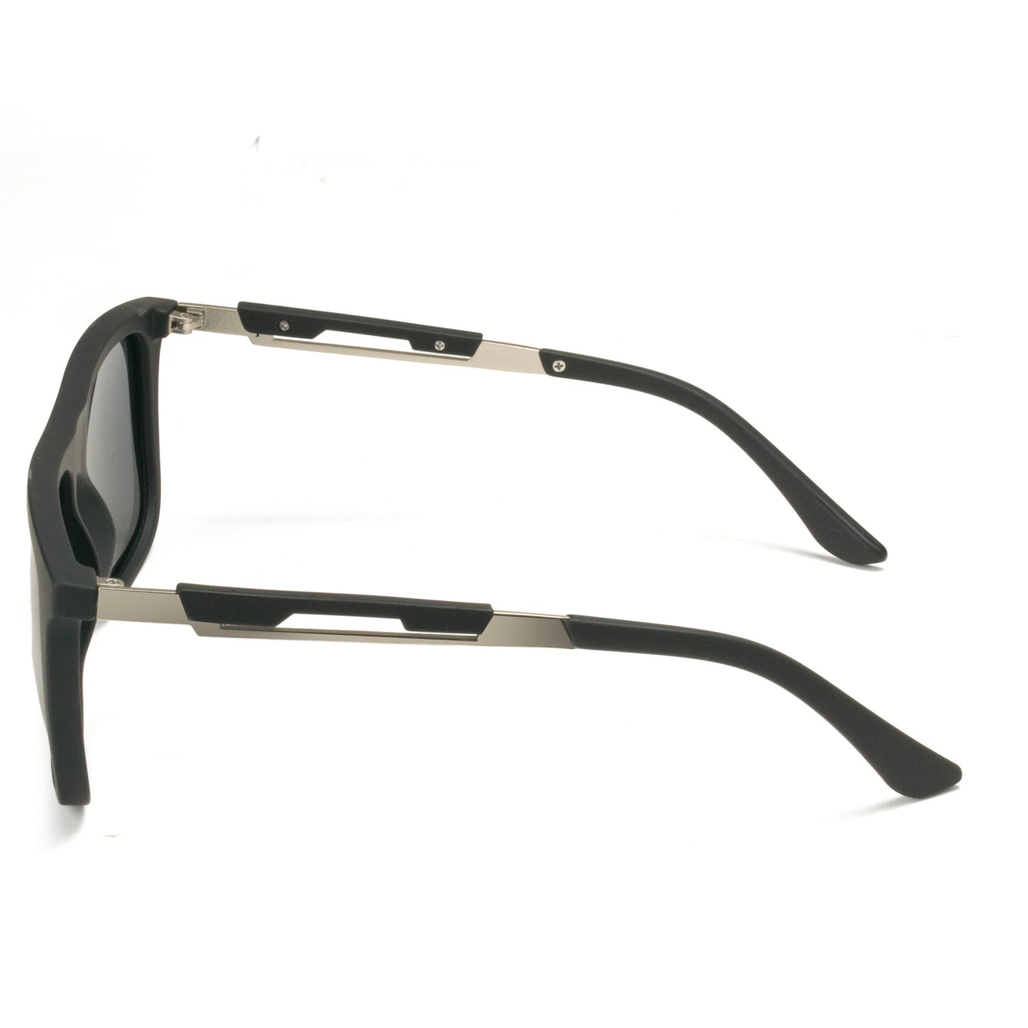 Lightweight black square sunglasses with polarized lenses for driving and outdoor use