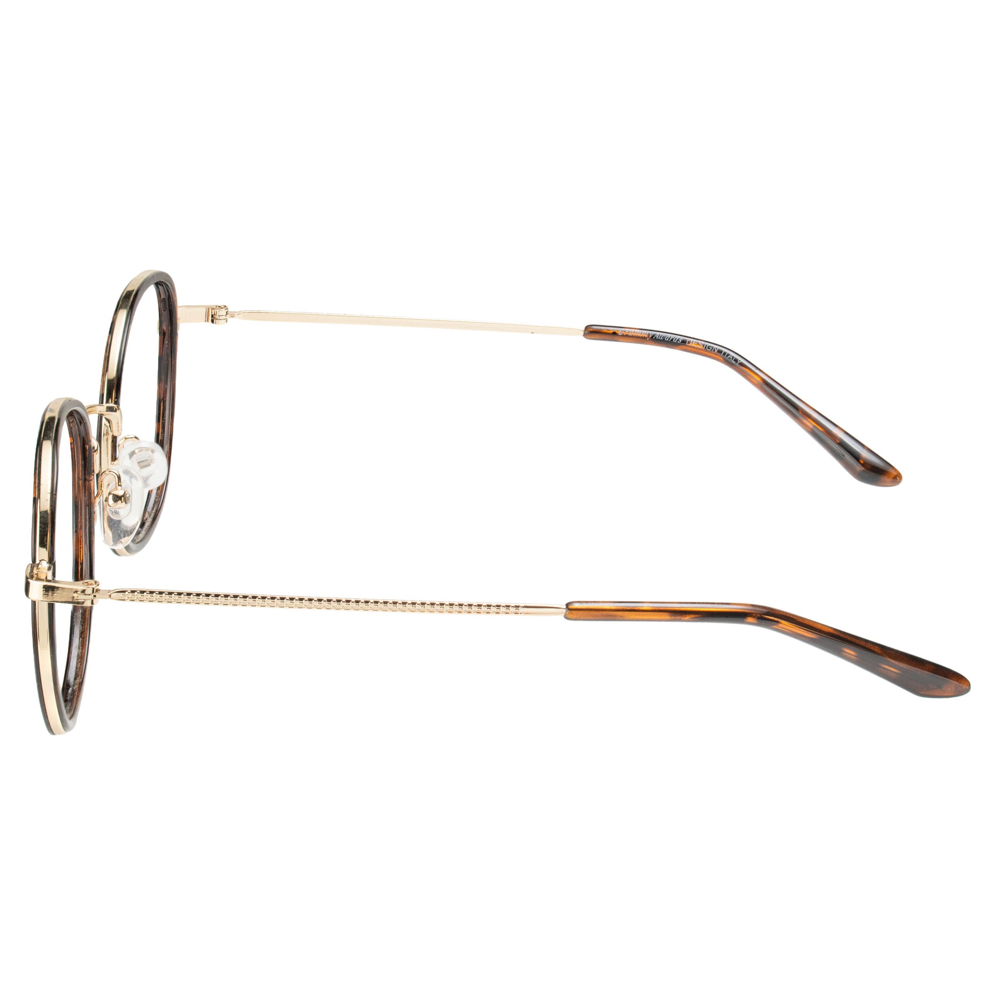 Round Eyeglass Frame with Adjustable Nose Pads