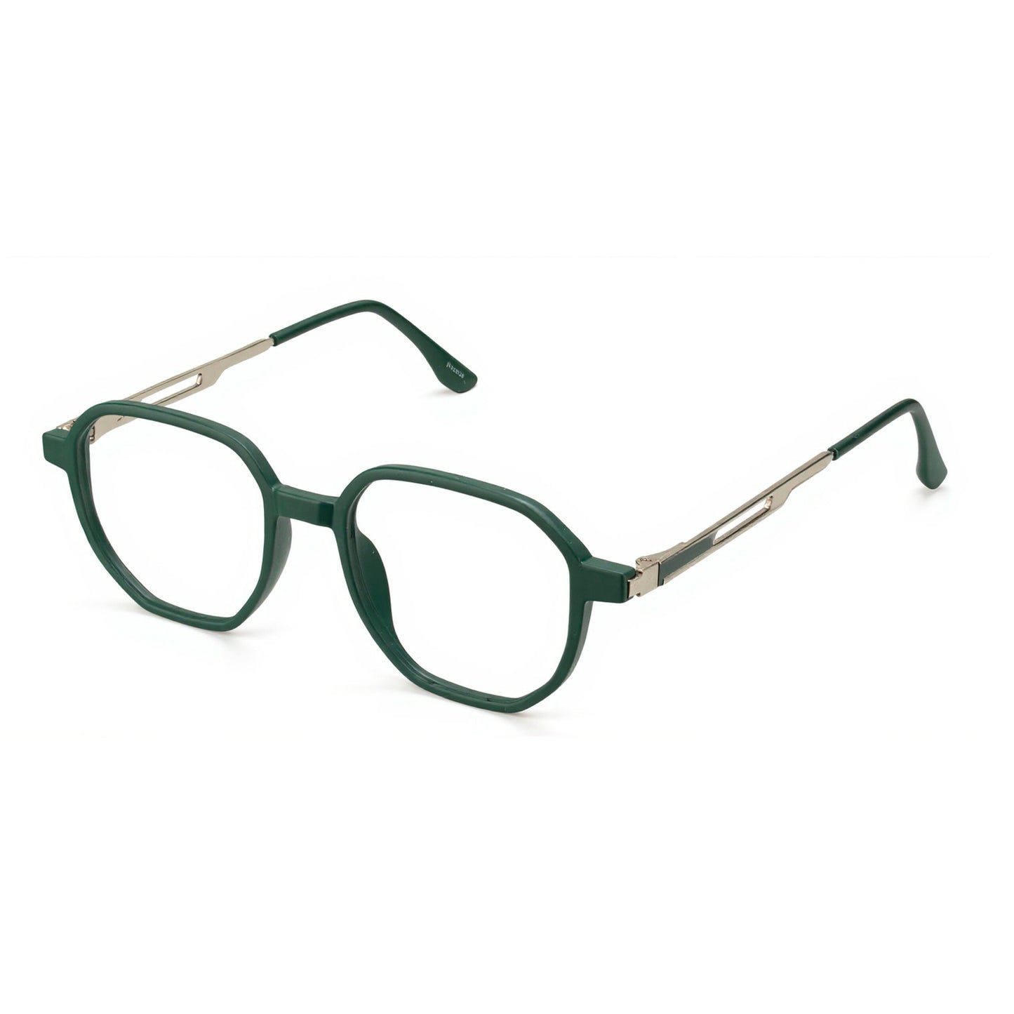 Unisex Axton Hexa Green Eyeglasses in lightweight TR material