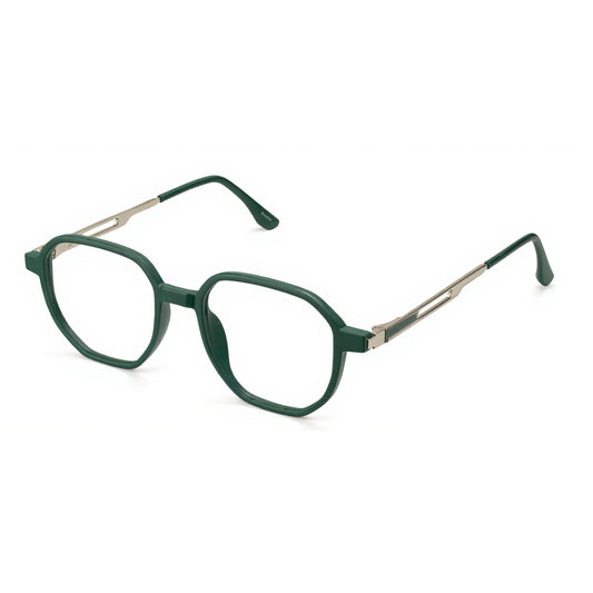Axton Hexa Green Eyeglasses