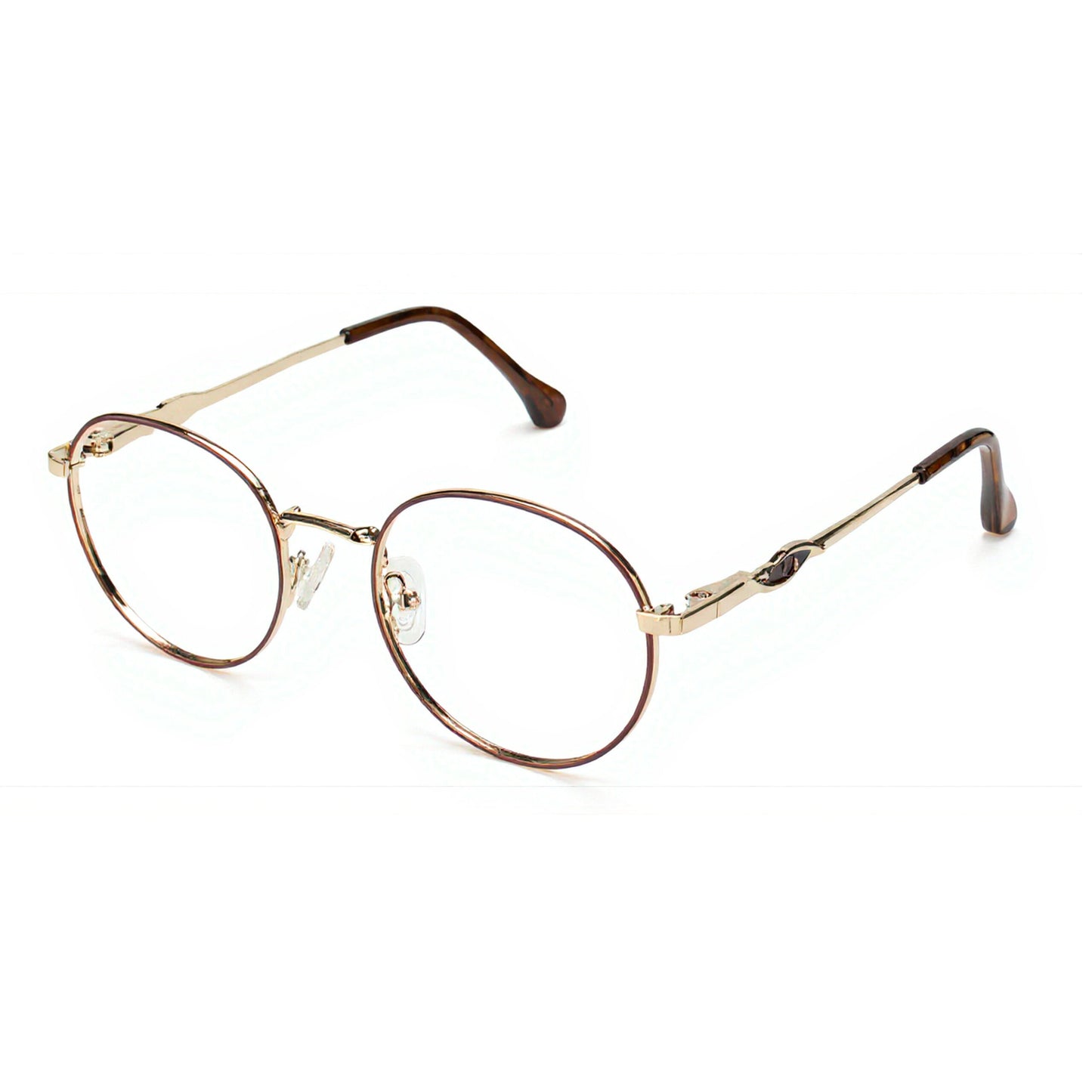 Unisex Solix Classic Round Glasses featuring adjustable nose pads
