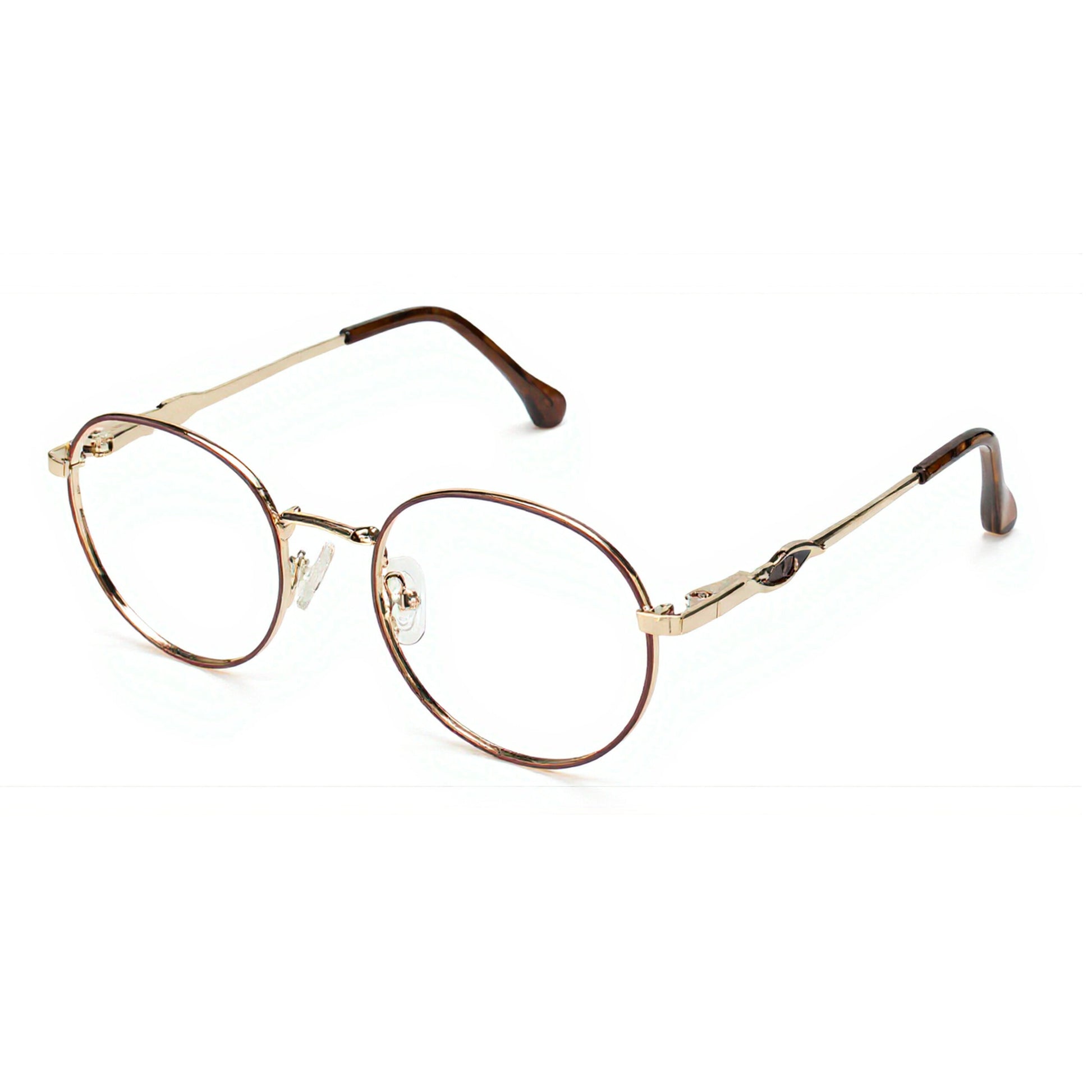 Unisex Solix Classic Round Glasses featuring adjustable nose pads