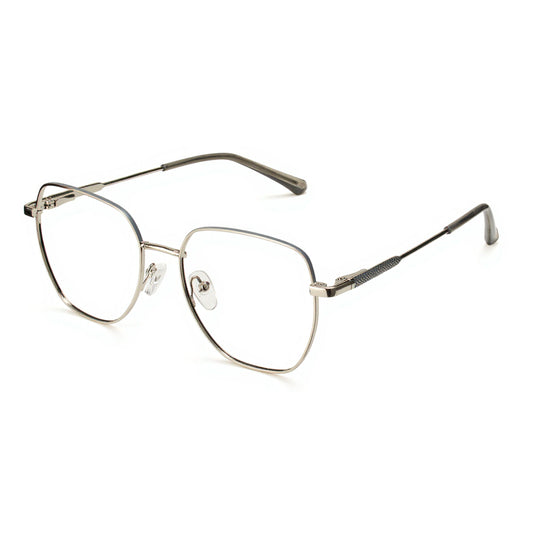 Unisex Zenith Silver Frame eyewear suitable for prescription lenses
