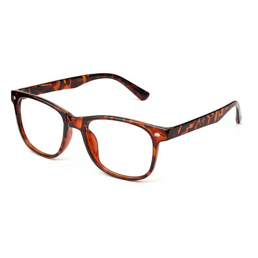 Unisex Classic Tortoise Square Glasses suitable for everyday wear