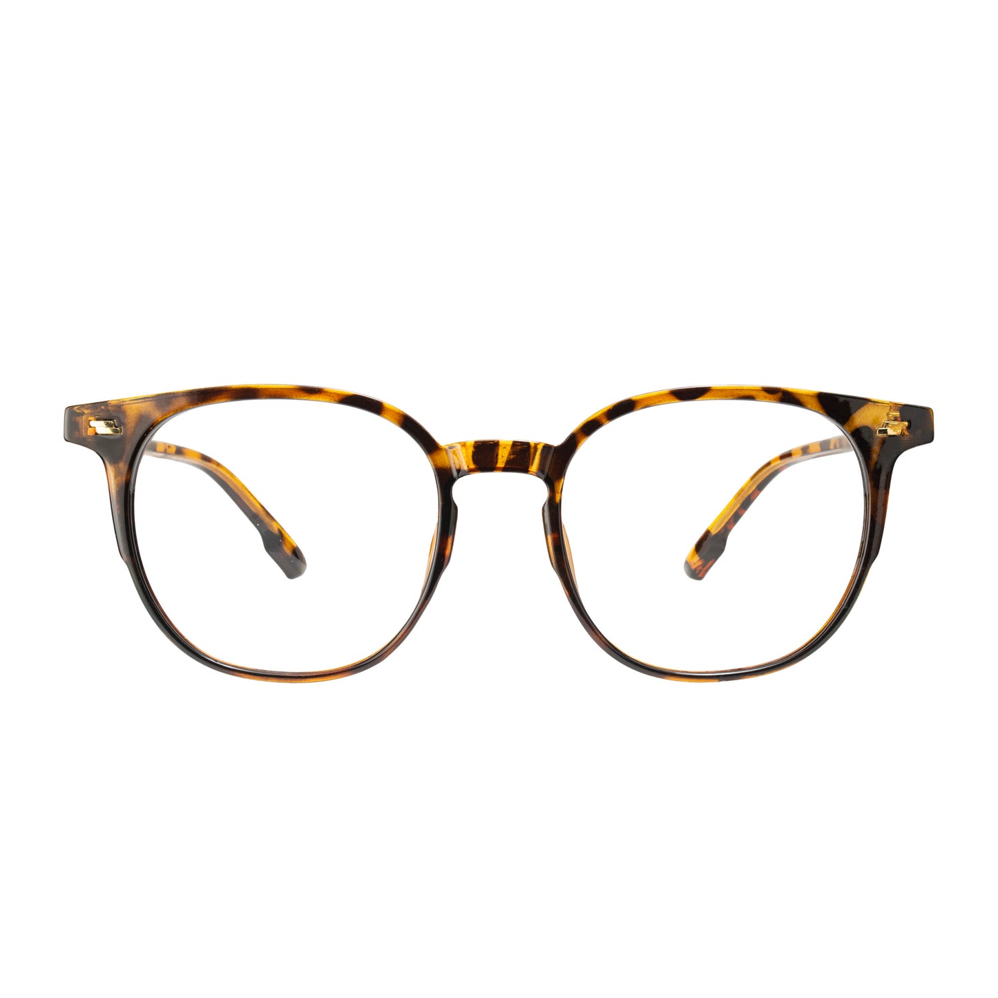 Lightweight full-rim tortoise round eyeglasses with premium finish – Eyeglass.pk
