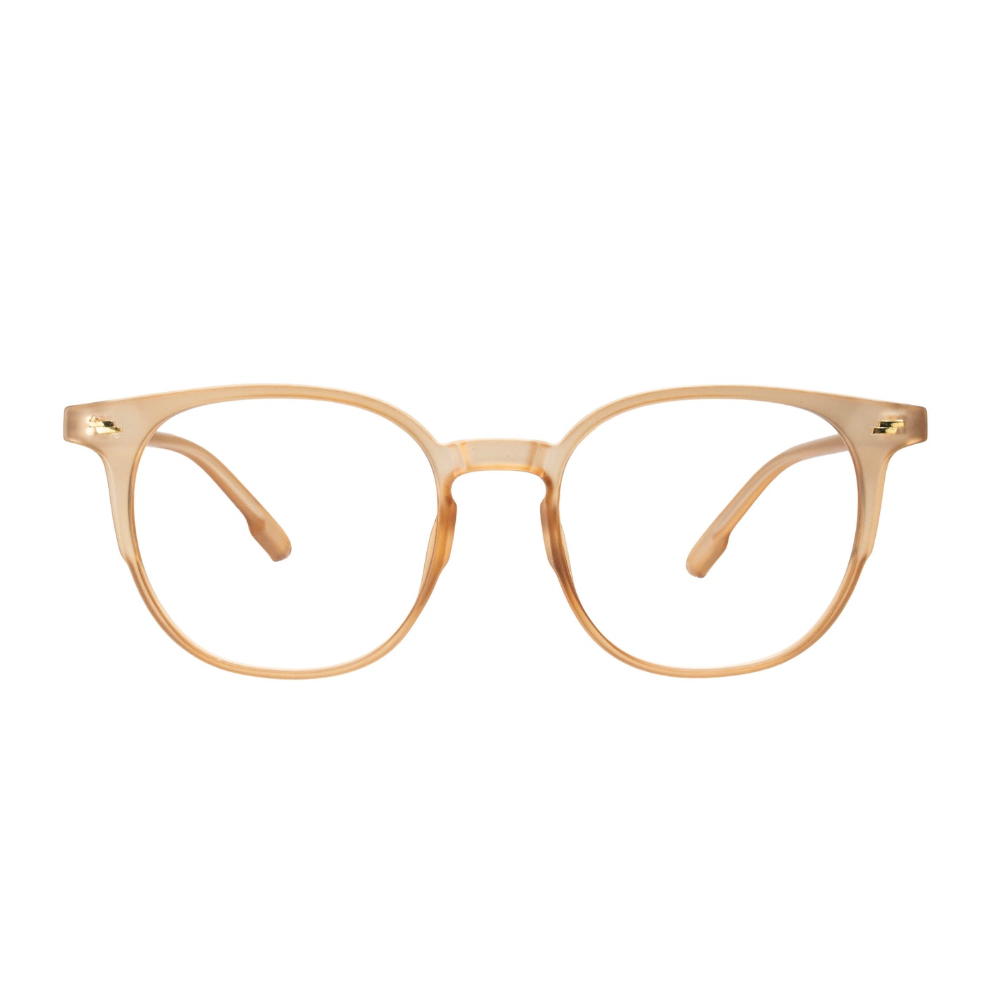 Sandy Beige Transparent Glasses