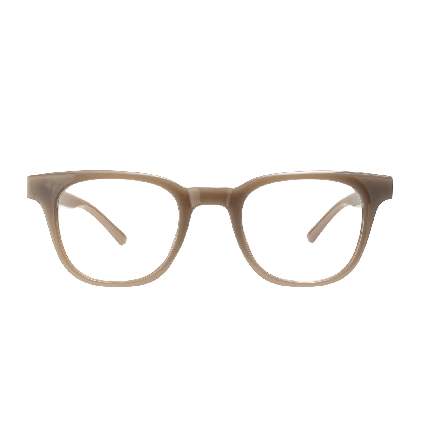 Lightweight taupe square eyeglass frame for men and women – Eyeglass.pk
