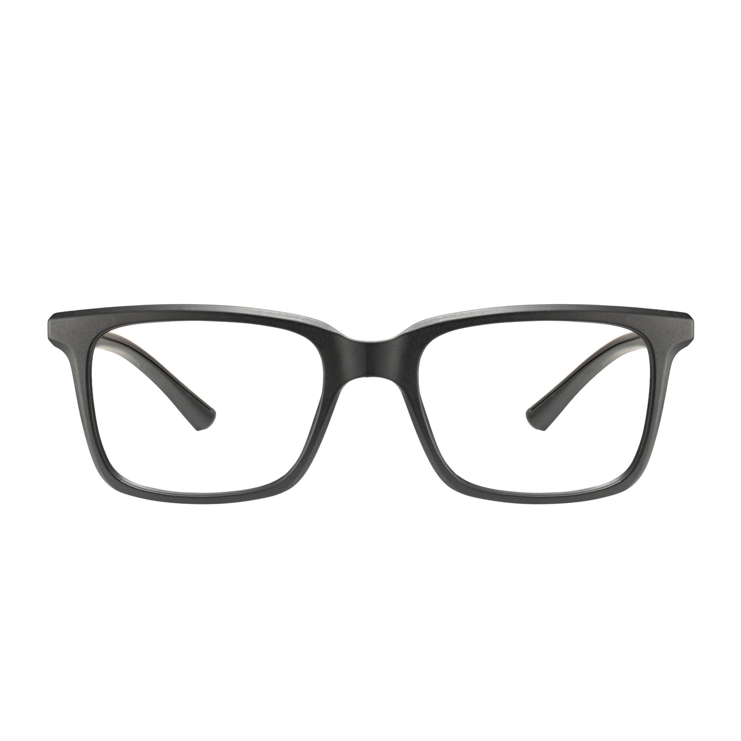Vision Classic Black Eyeglasses – premium acetate square frame front view unisex eyewear