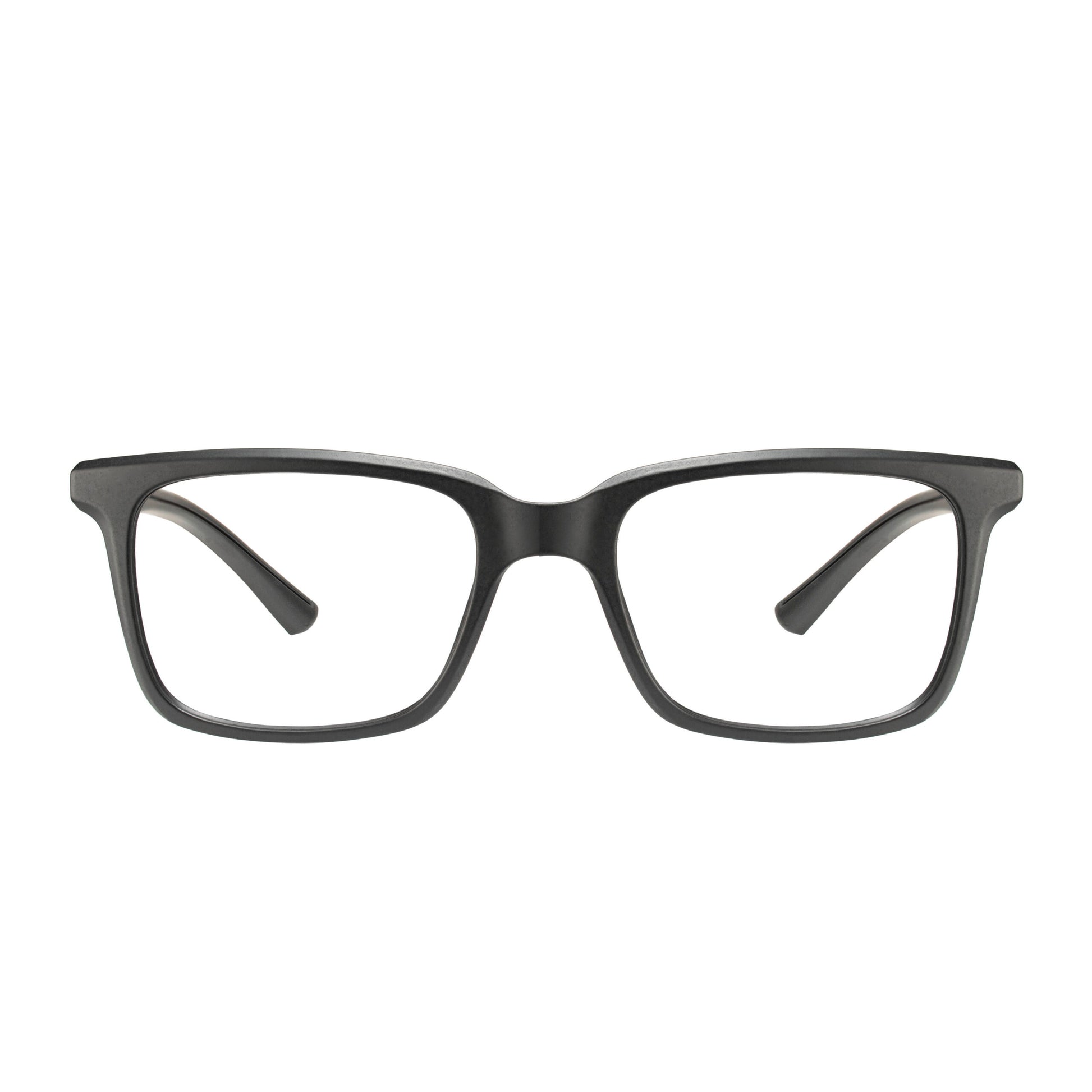 Vision Classic Black Eyeglasses – premium acetate square frame front view unisex eyewear