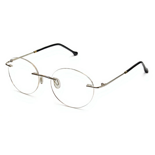 Titanium Round Rimless Eyeglasses
