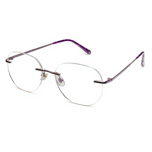 Air Light Purple Lightweight Rimless Eyeglasses