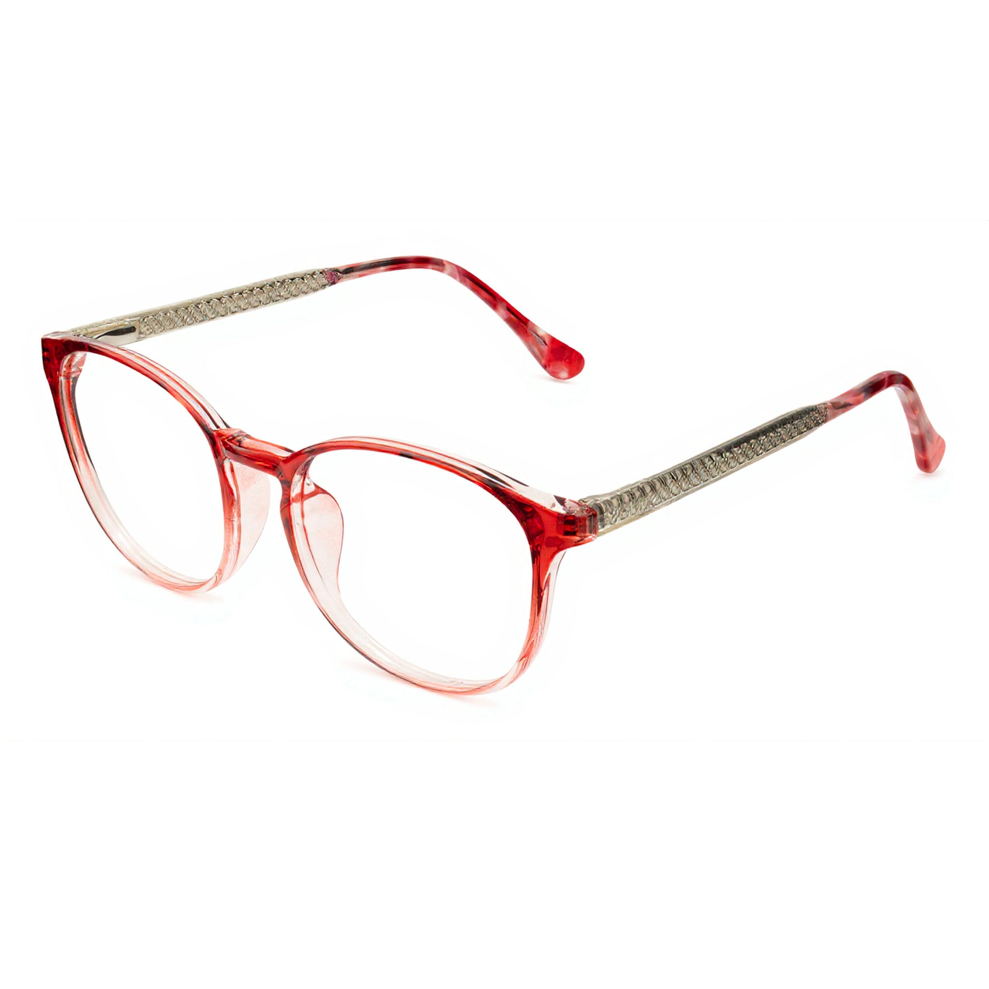 Transparent red round TR90 glasses for women inspired by Dior design – Eyeglass.pk