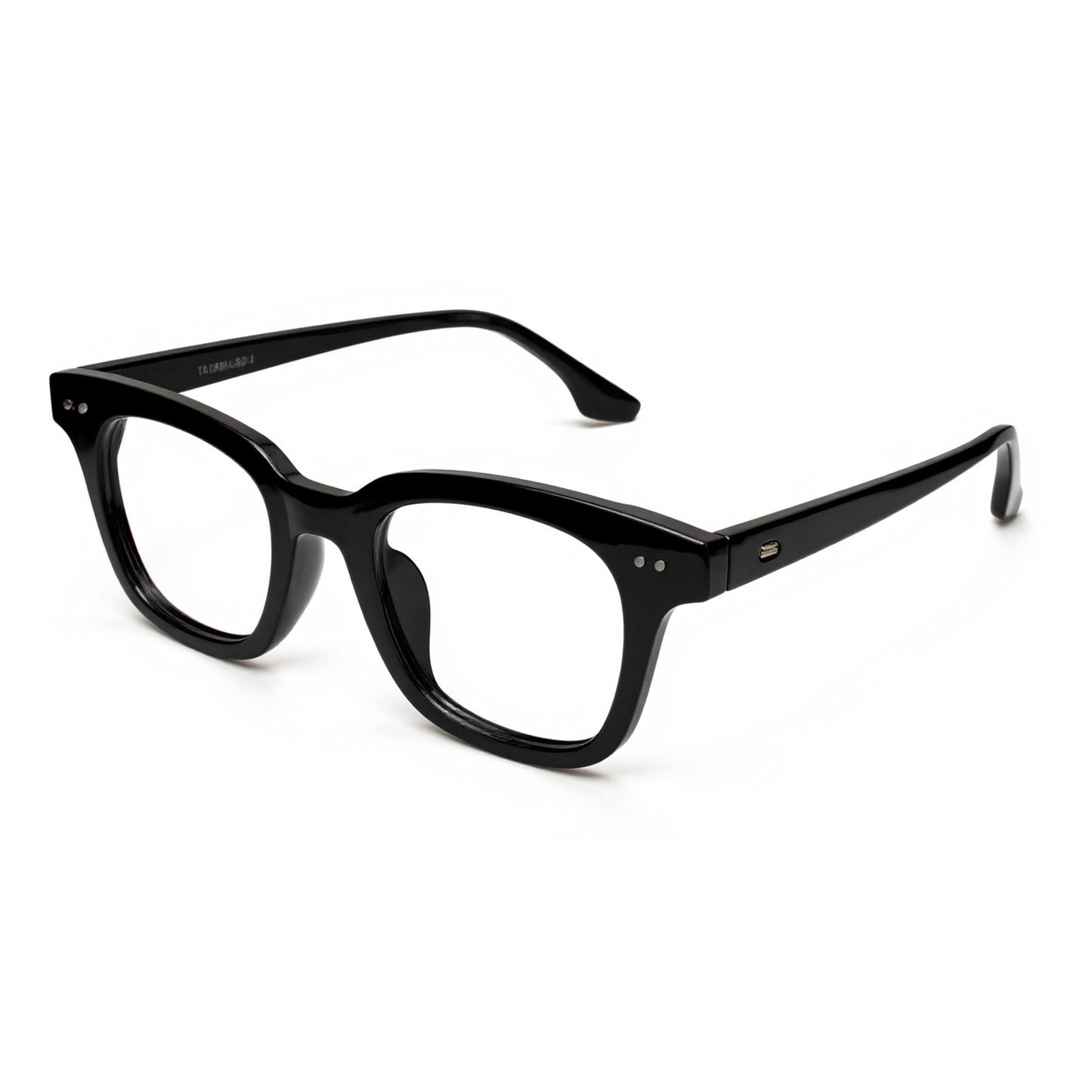 Modern Elite black square glasses – elegant unisex fashion eyewear angled view Pakistan