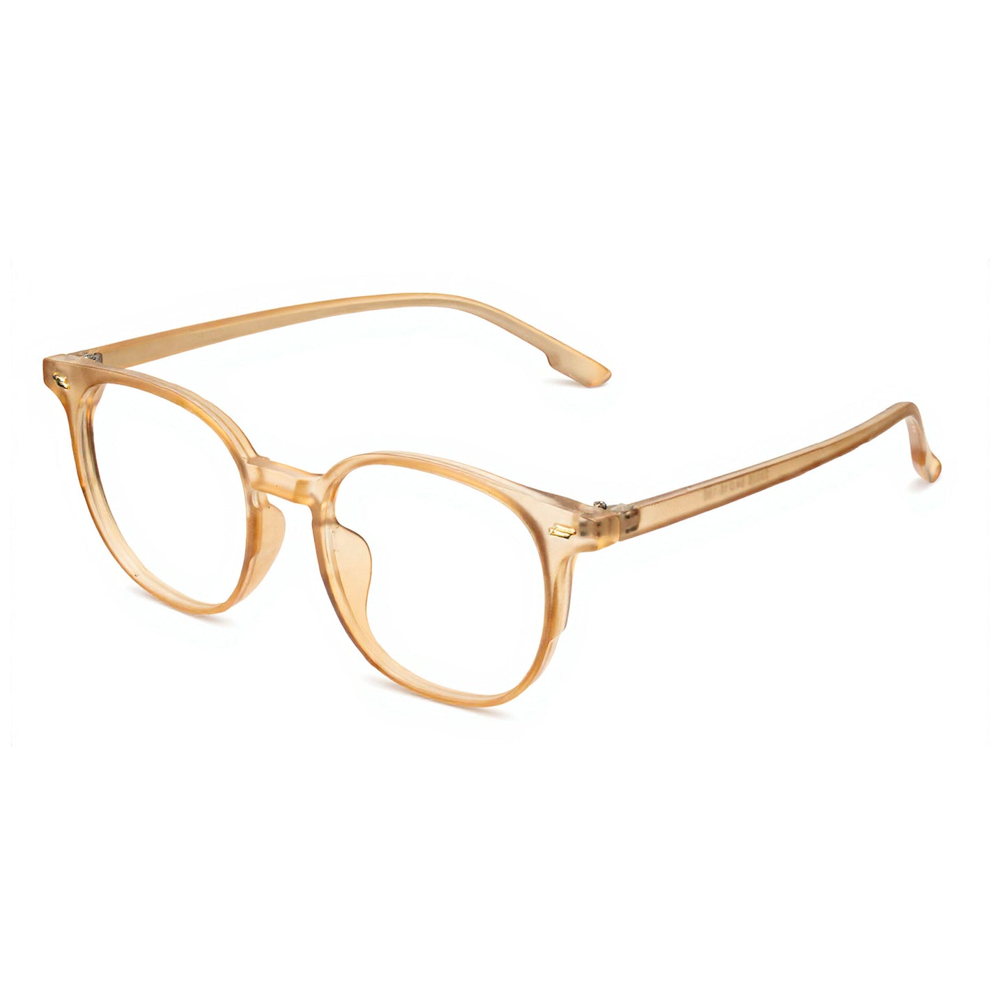 Sandy Beige Transparent Glasses