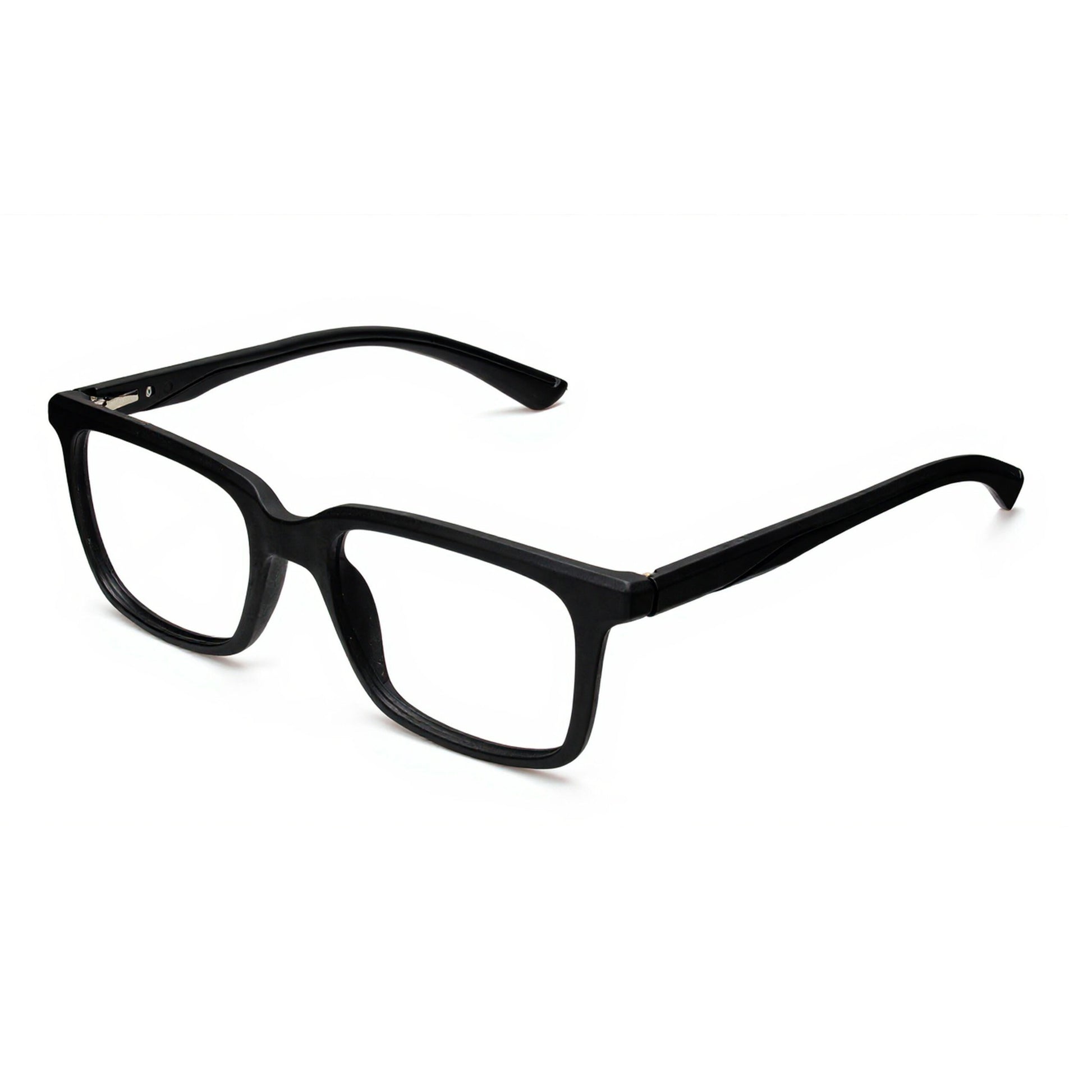 Vision Classic square black glasses – stylish minimal fashion eyewear angled view Pakistan