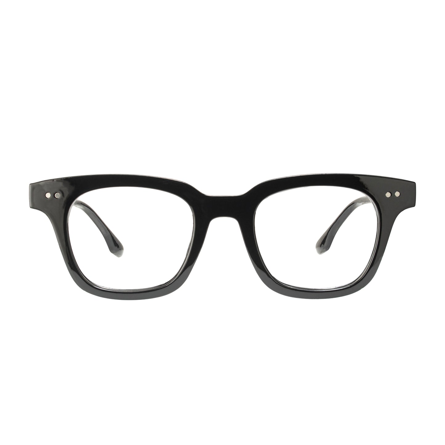 Regal Vision Eyeglasses – luxury square full-rim frame glossy finish front view