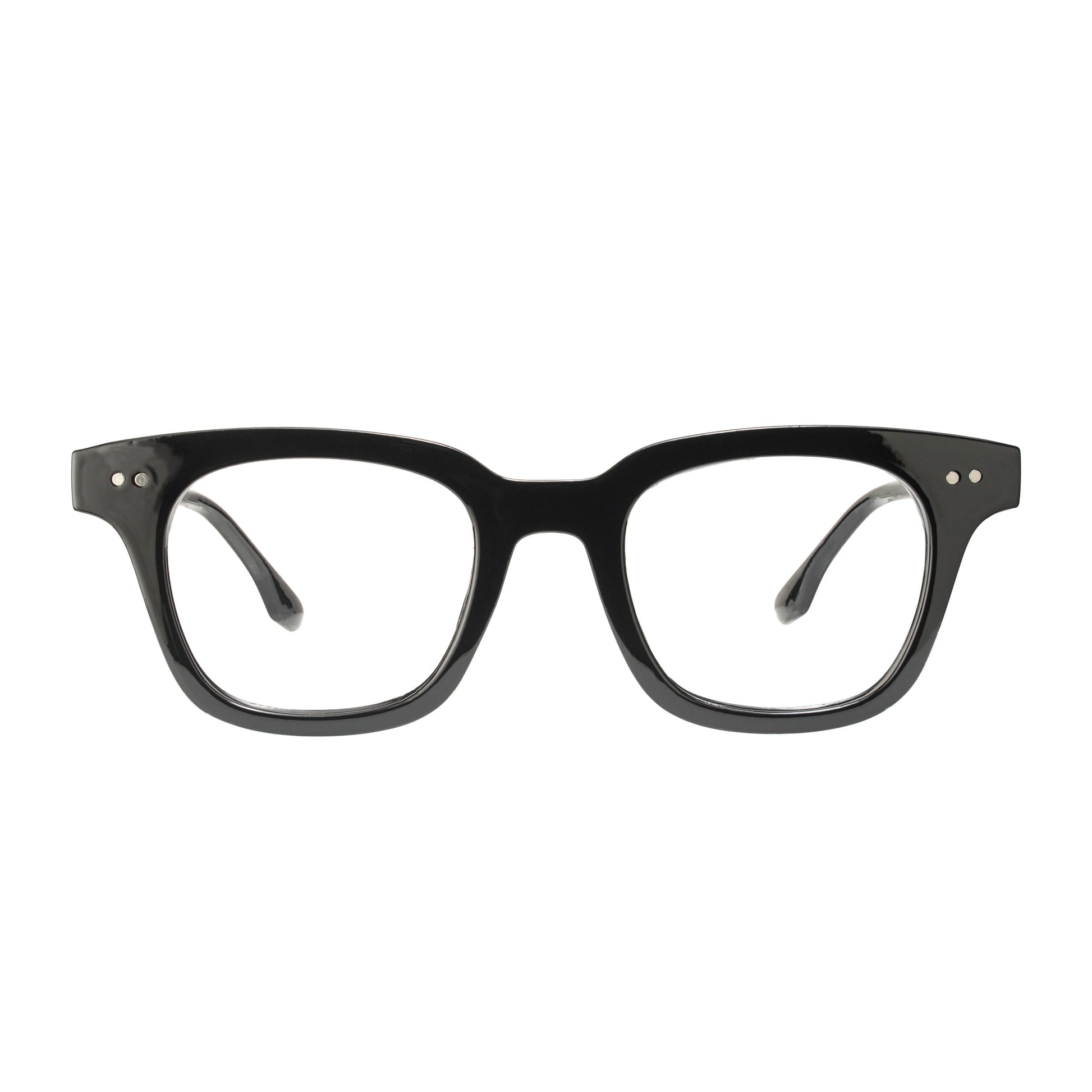 Regal Vision Eyeglasses – luxury square full-rim frame glossy finish front view