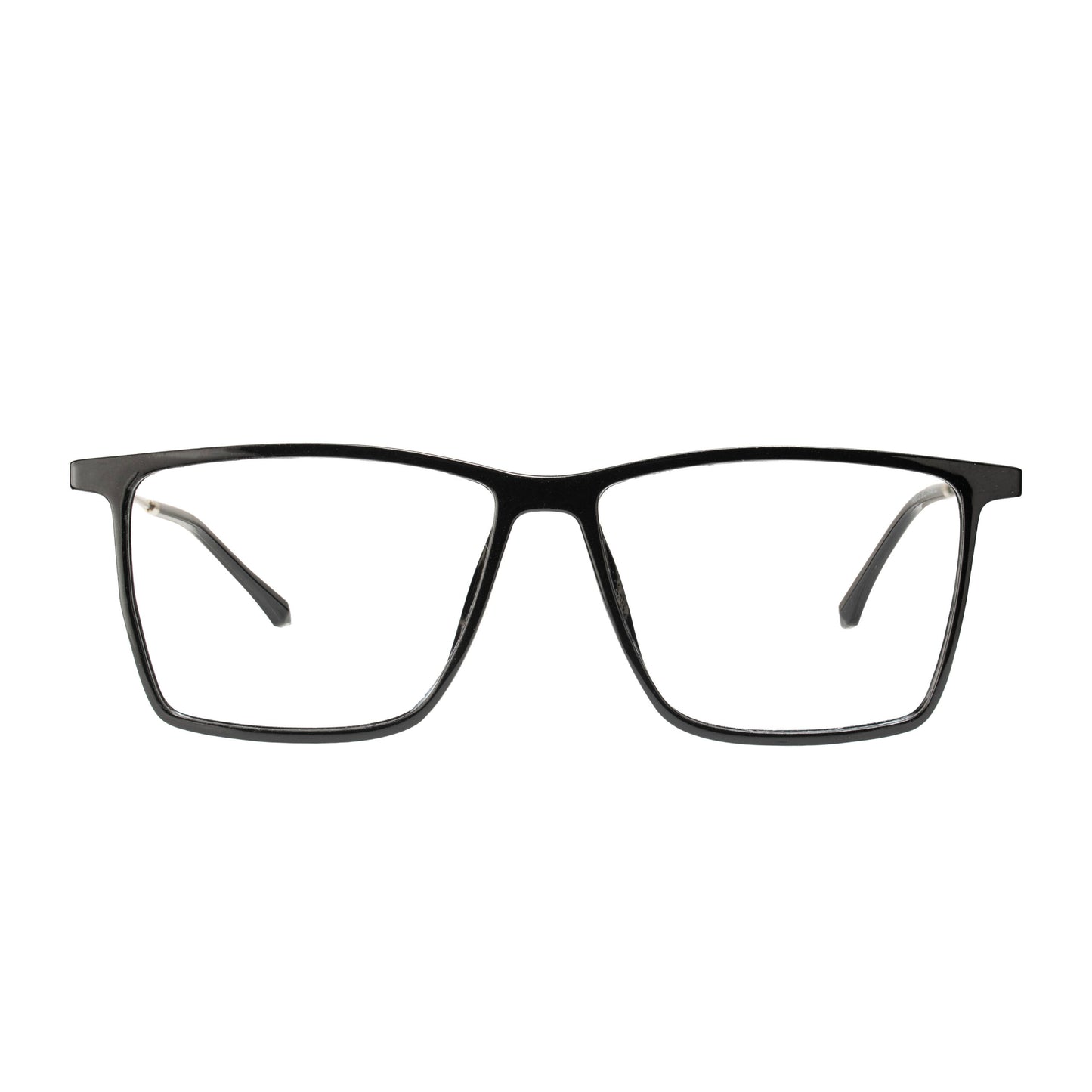 Close-up of Arden eyeglass frame highlighting premium TR90 front and metal temples