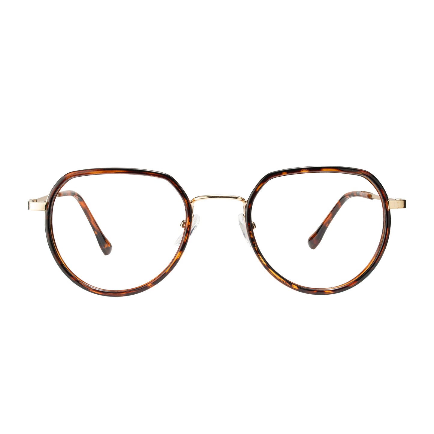 Monarch Amber Hexagon Eyewear
