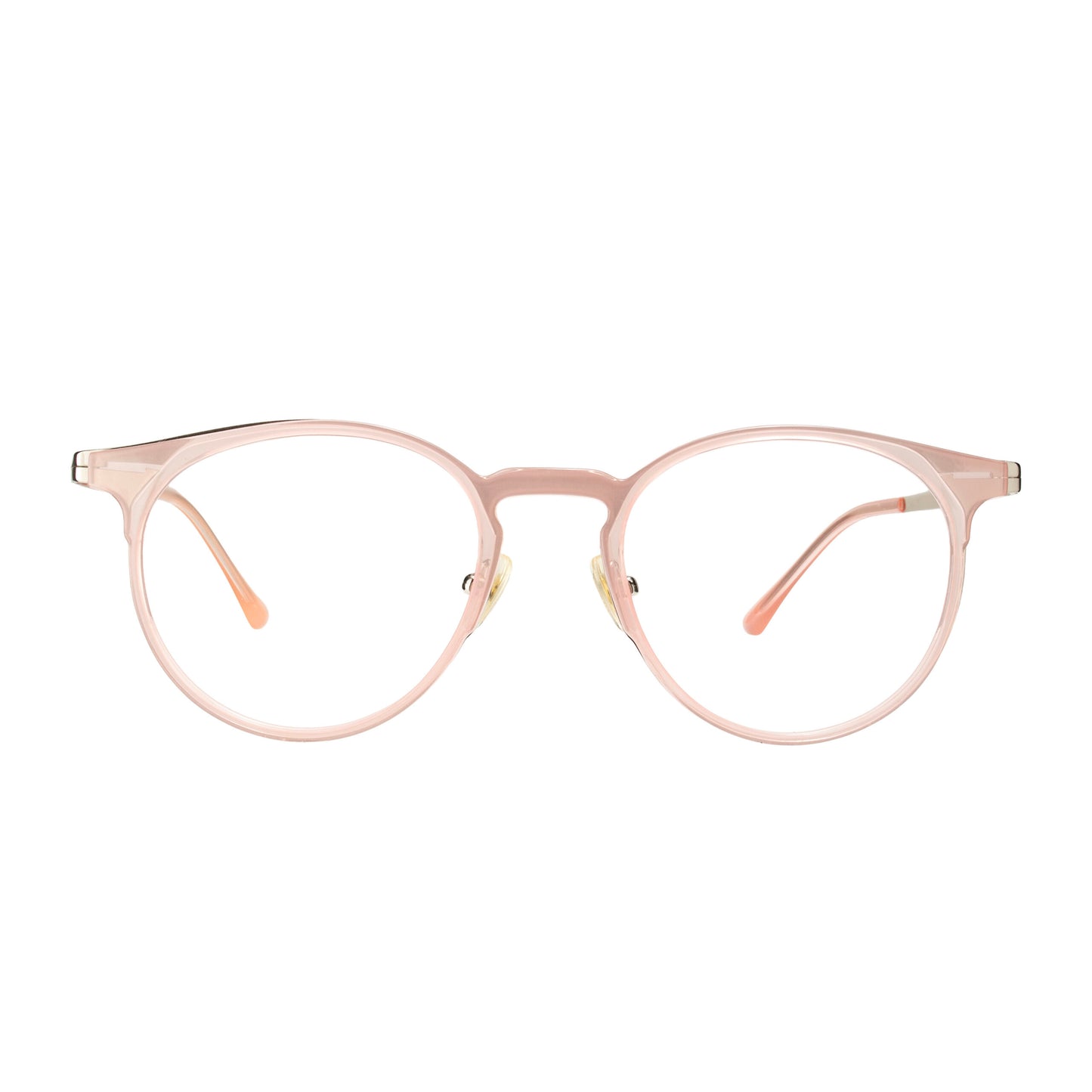Women’s blush pink round eyeglass frame for prescription lenses – Eyeglass.pk