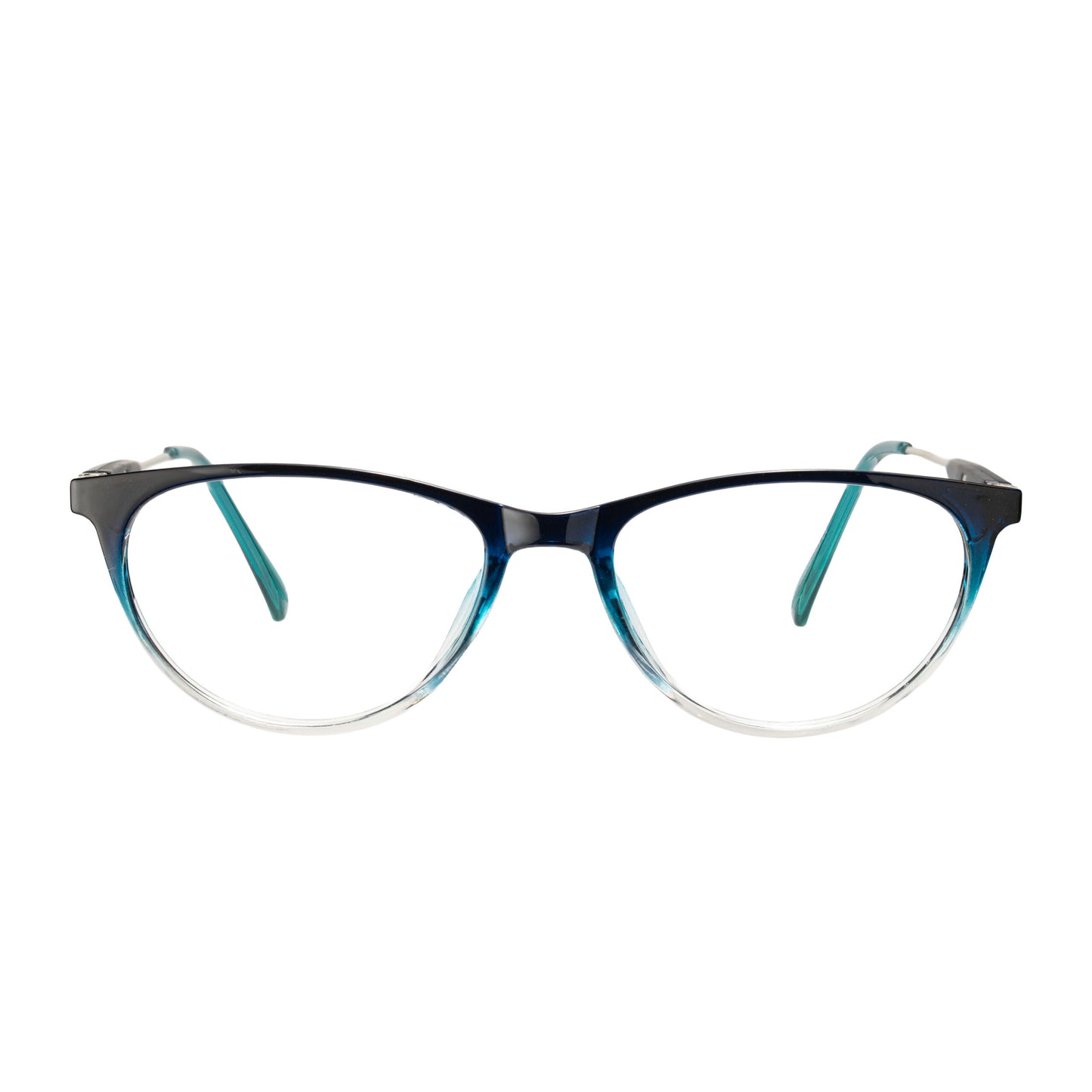 Cat Eye 3995 Blue Gradient Glasses Frame Front View