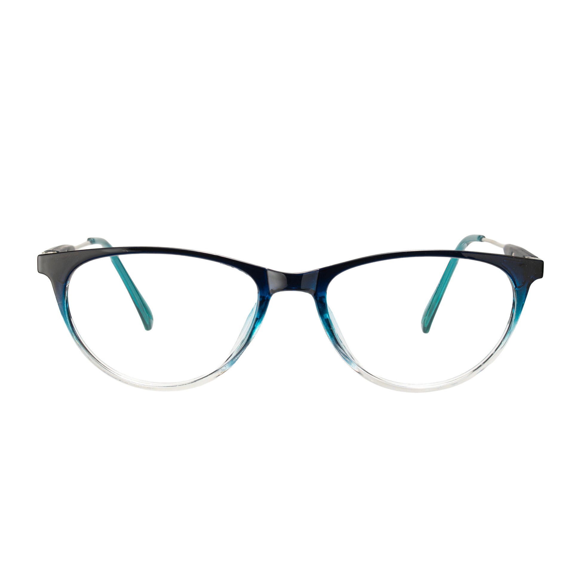 Cat Eye 3995 Blue Gradient Glasses Frame Front View