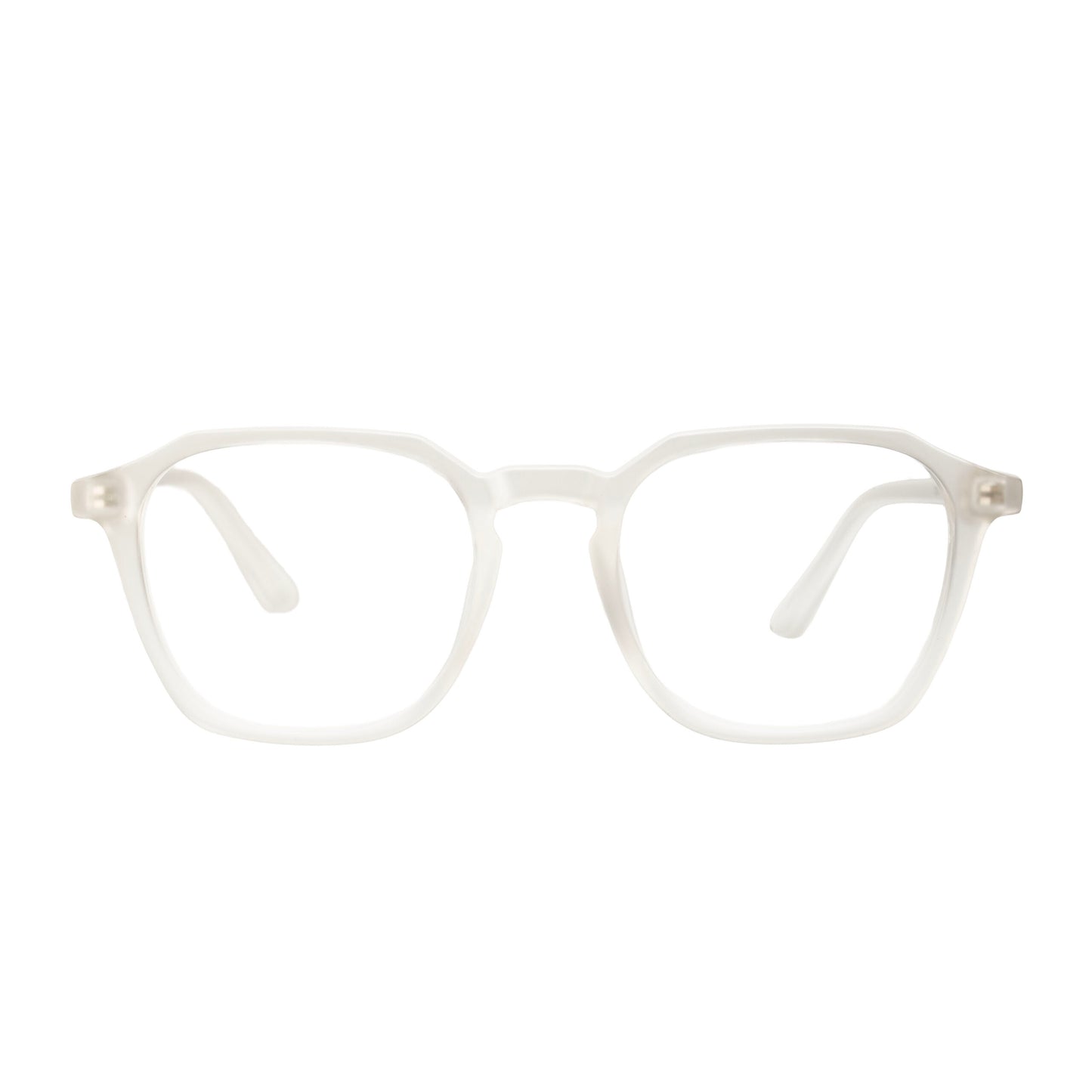 Minimalist transparent hexagonal eyeglass frame for men and women – Eyeglass.pk