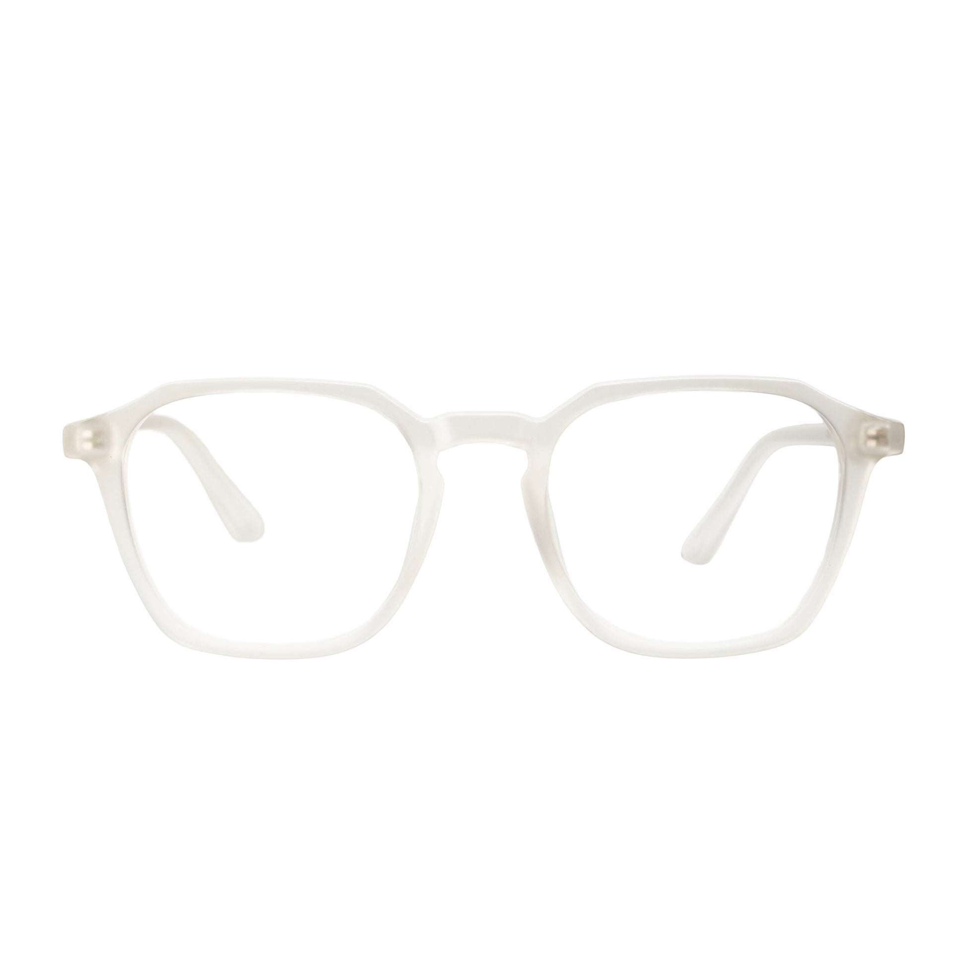 Minimalist transparent hexagonal eyeglass frame for men and women – Eyeglass.pk