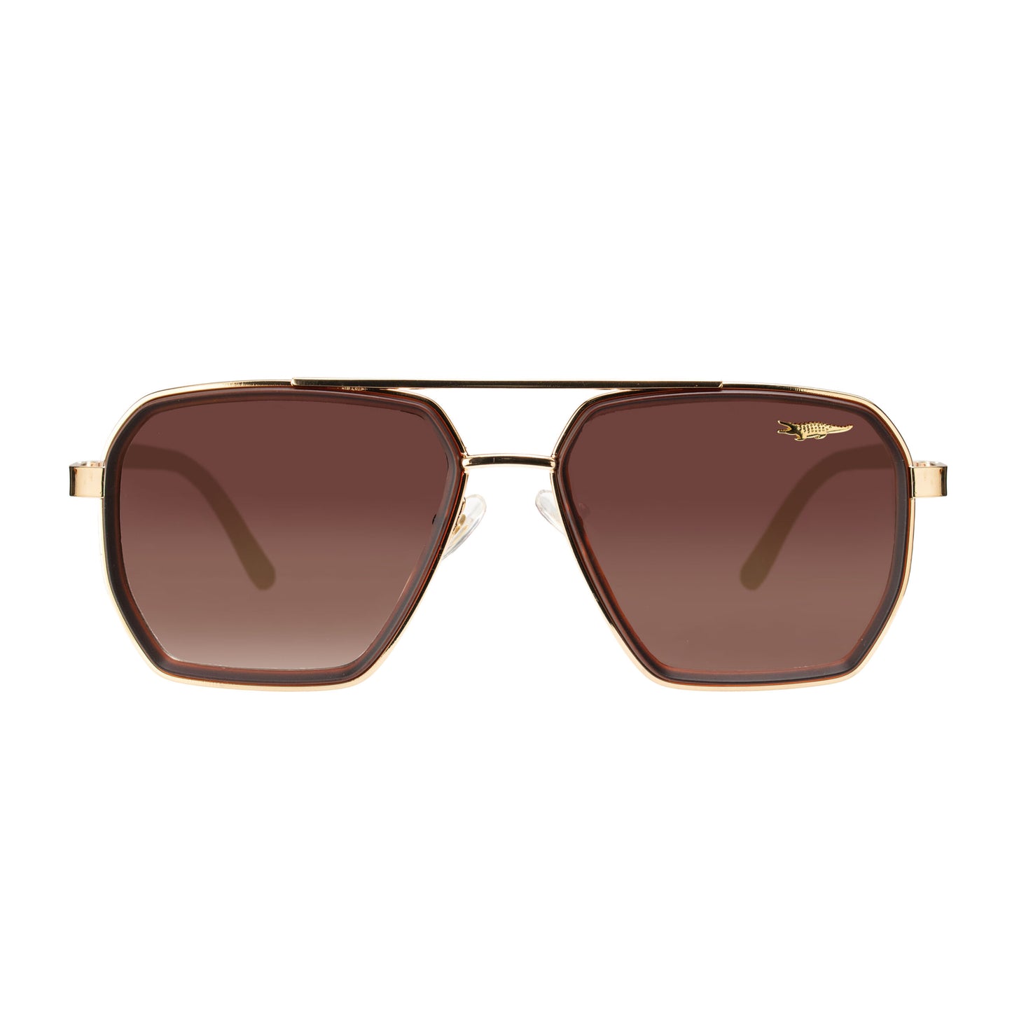 Men’s luxury UV400 brown lens sunglasses with lightweight alloy frame – Eyeglass.pk