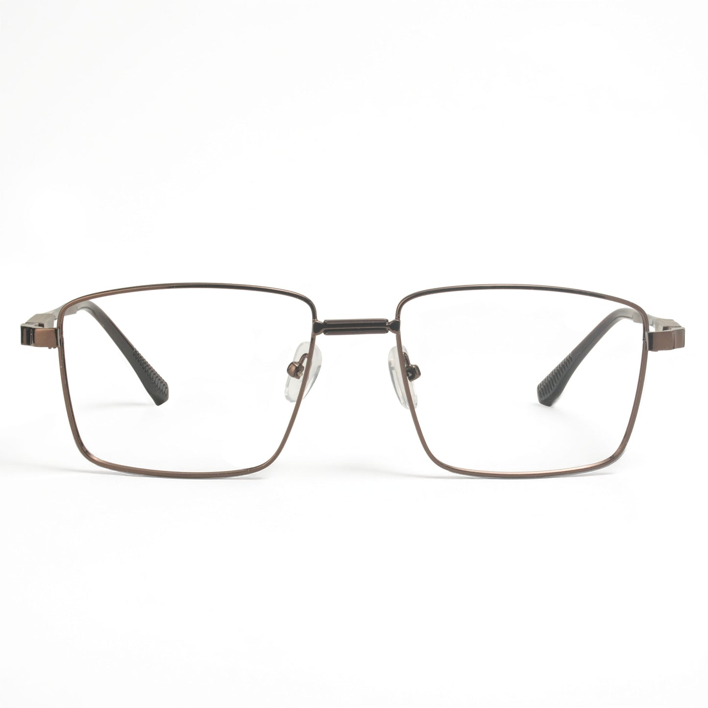 Metallic Bronze Lightweight Metal Eyeglass Frame – Side Angle