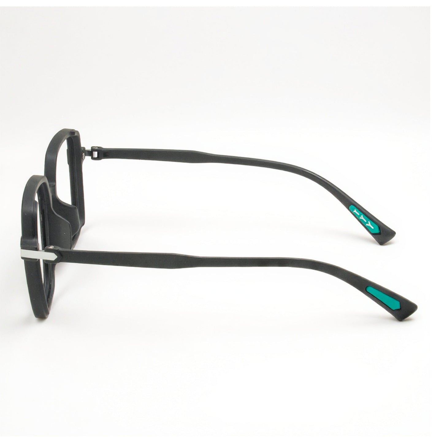 Close-up Apex TR90 Eyeglasses Matte Black Frame Detail Lightweight Modern Design