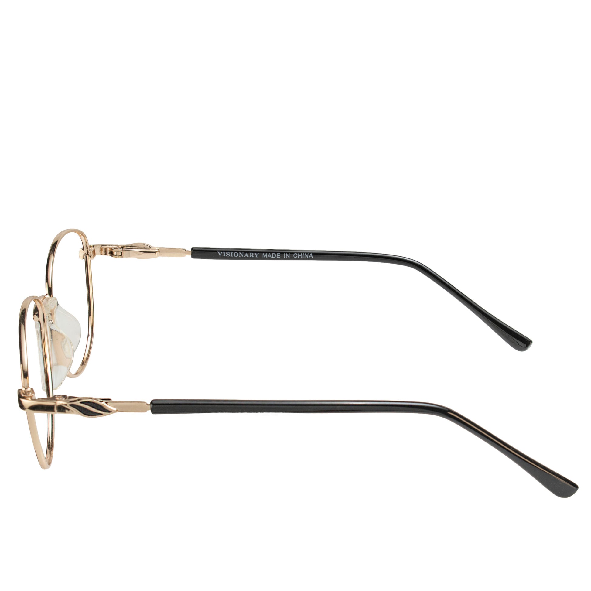 Viora Goldline Eyeglasses gold metal frame front view