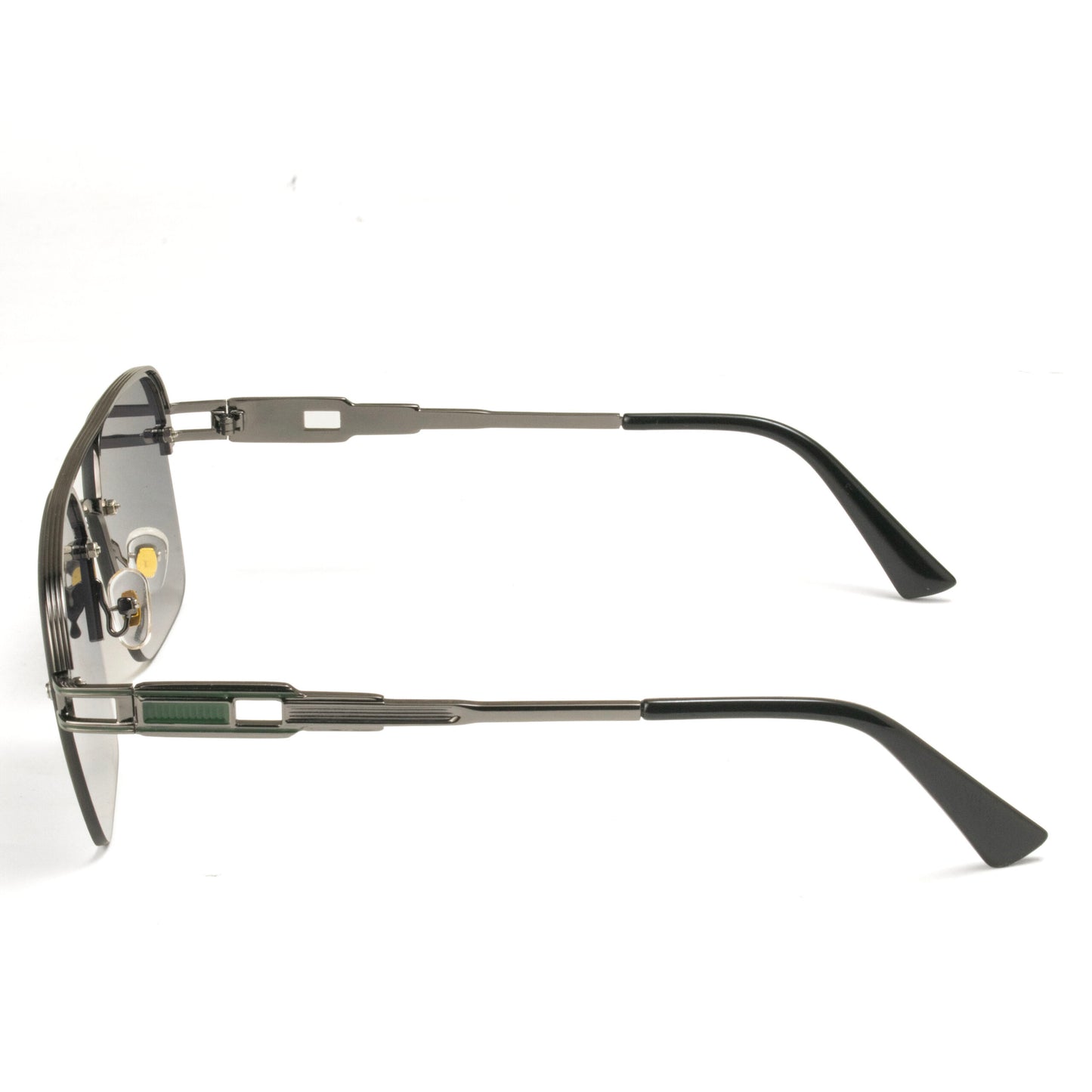 Lightweight Half-Rimless Grey Square Sunglasses for Men – Eyeglass.pk