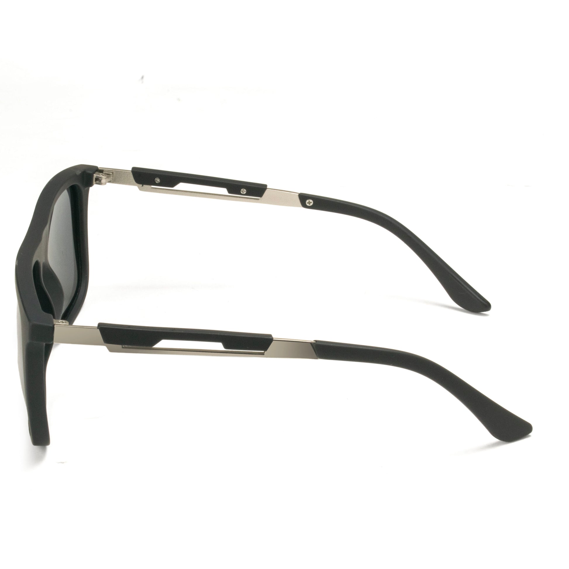 Lightweight black square sunglasses with polarized lenses for driving and outdoor use