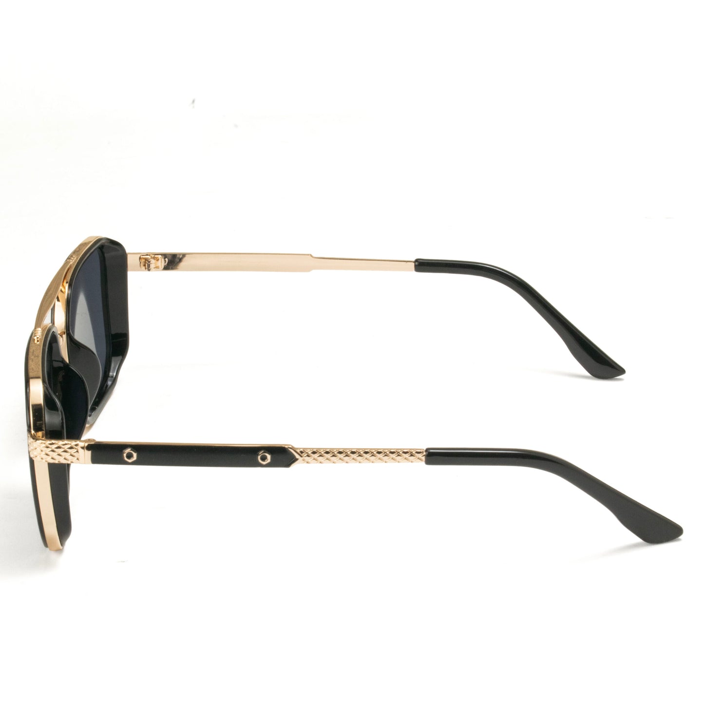 Stylish gold metal sunglasses modern design square frame Eyeglass.pk