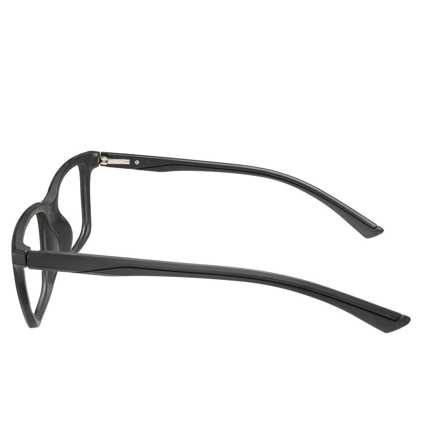 Lightweight black acetate eyeglasses for men and women – side view classic frame